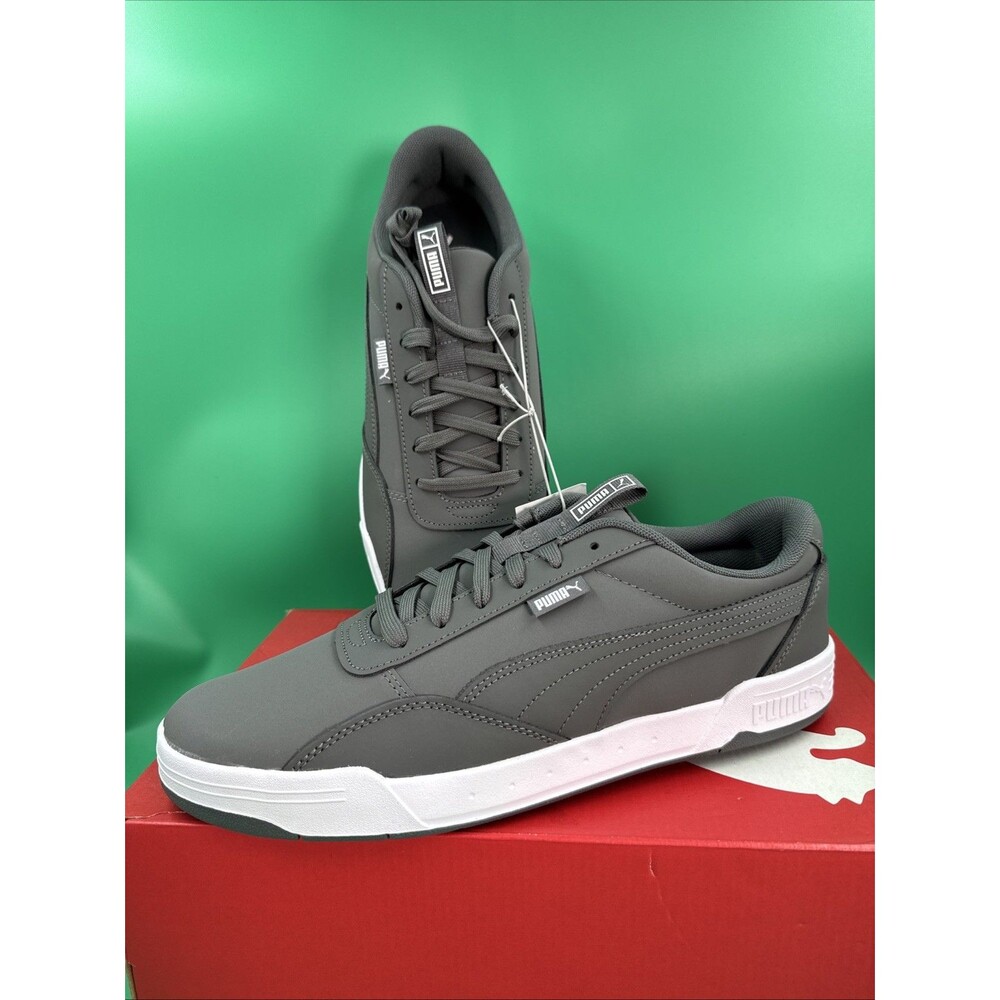 New PUMA Men's Size 12 Skate Sneakers Lace-up Court Shoes Gray NIB